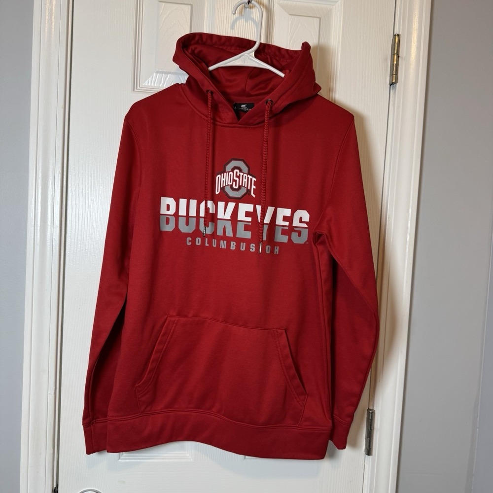 Ohio State‎ Buckeyes Mens Pullover Small Hoodie Red Sweatshirt Colosseum